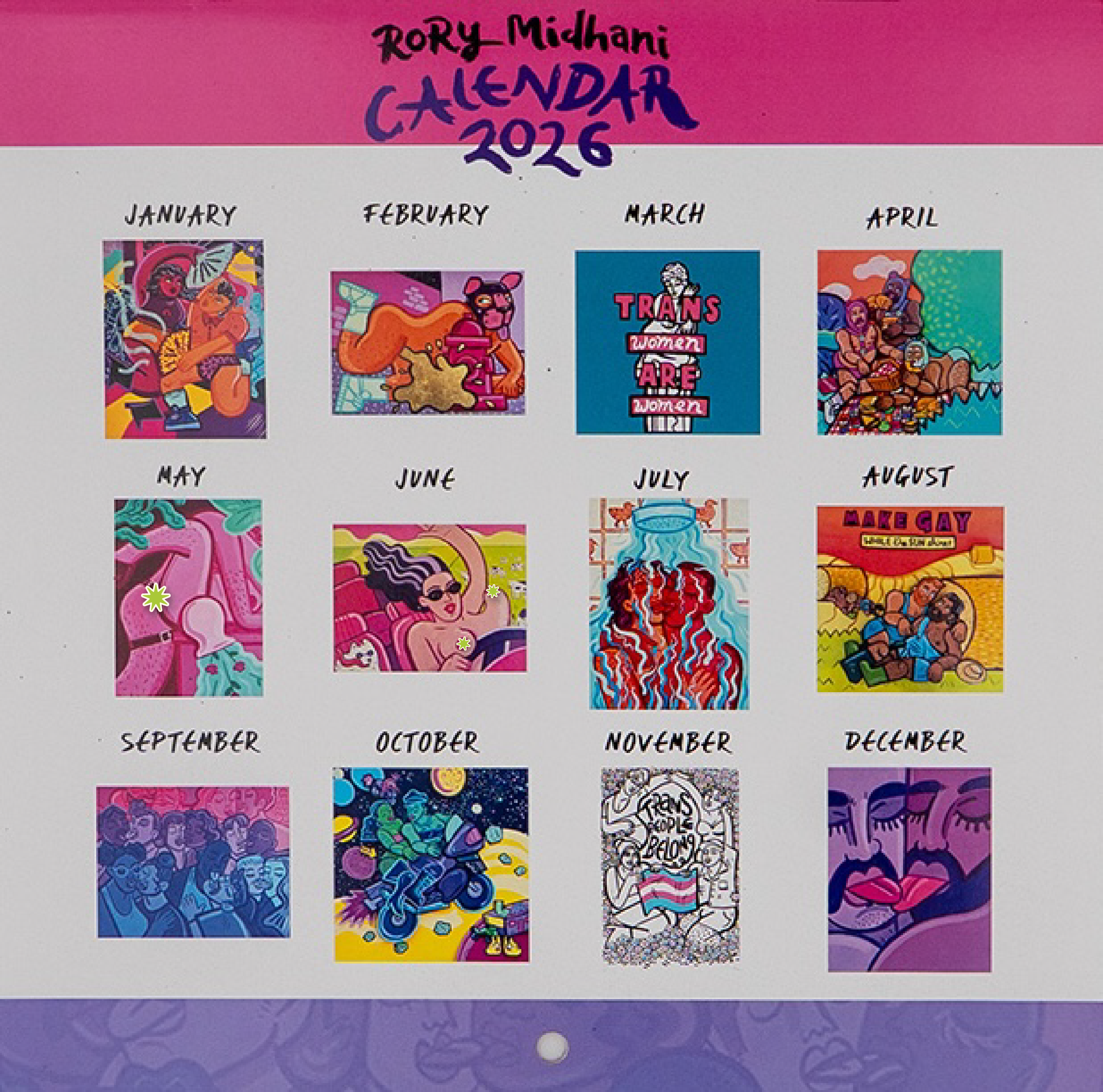 Calendar 2026 by Rory Midhani