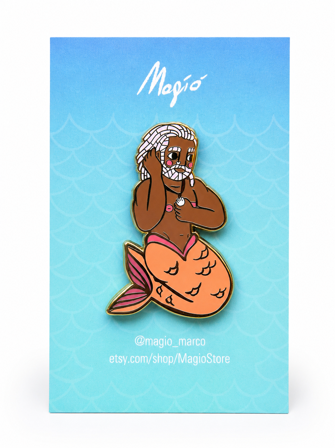 Black mermaid (pin)