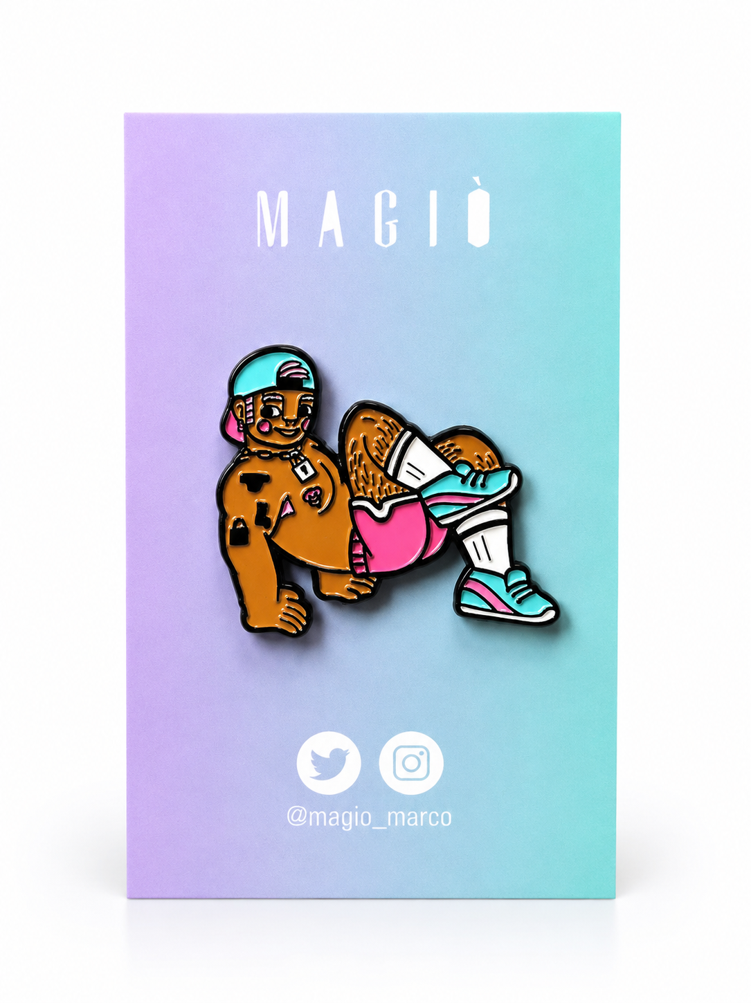 Queer skater (pin)