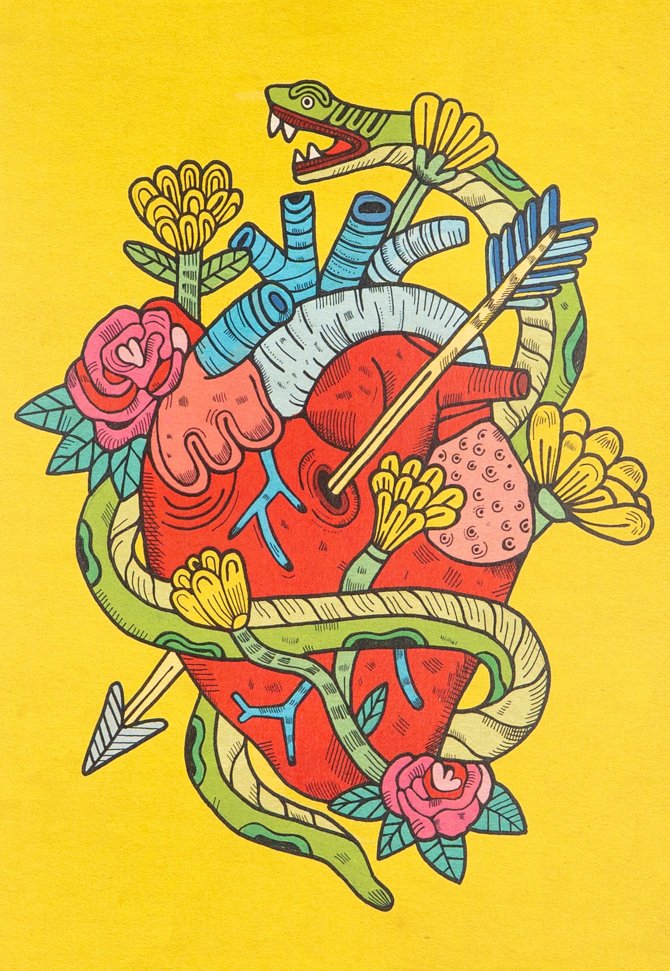 Corazon serpiente (Print)