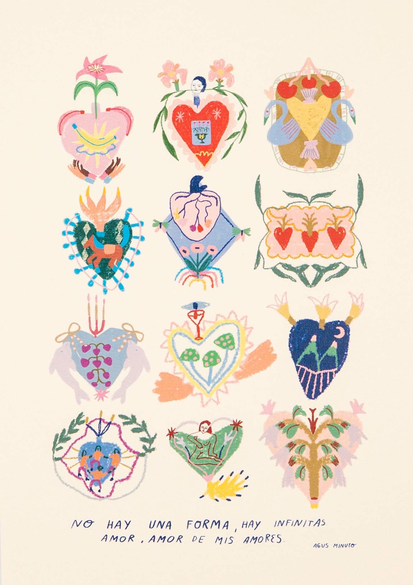 No hay una forma - Agus Minuto (Unique Print) Odd Lovers