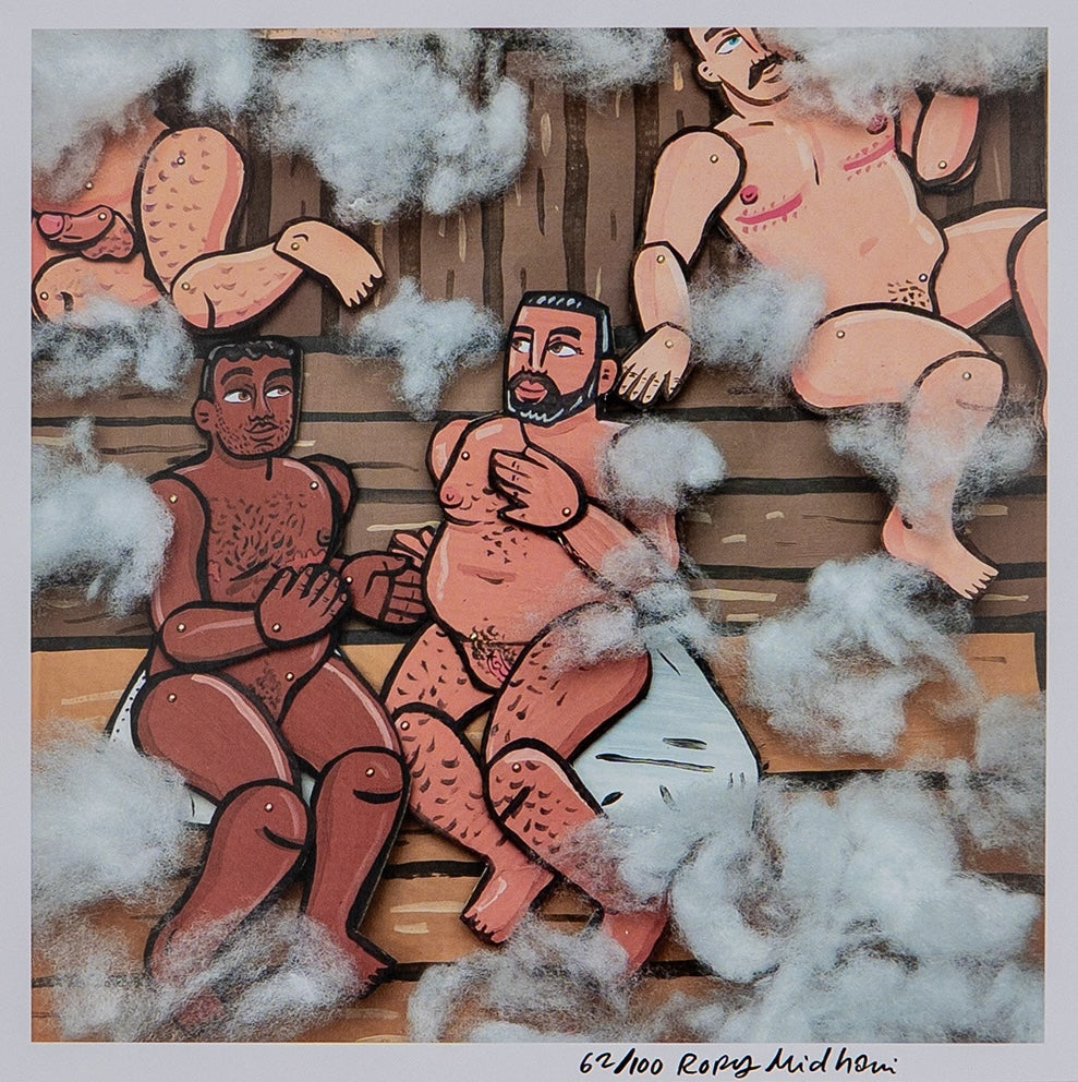 Steamy sauna cruising (Limited edition print)