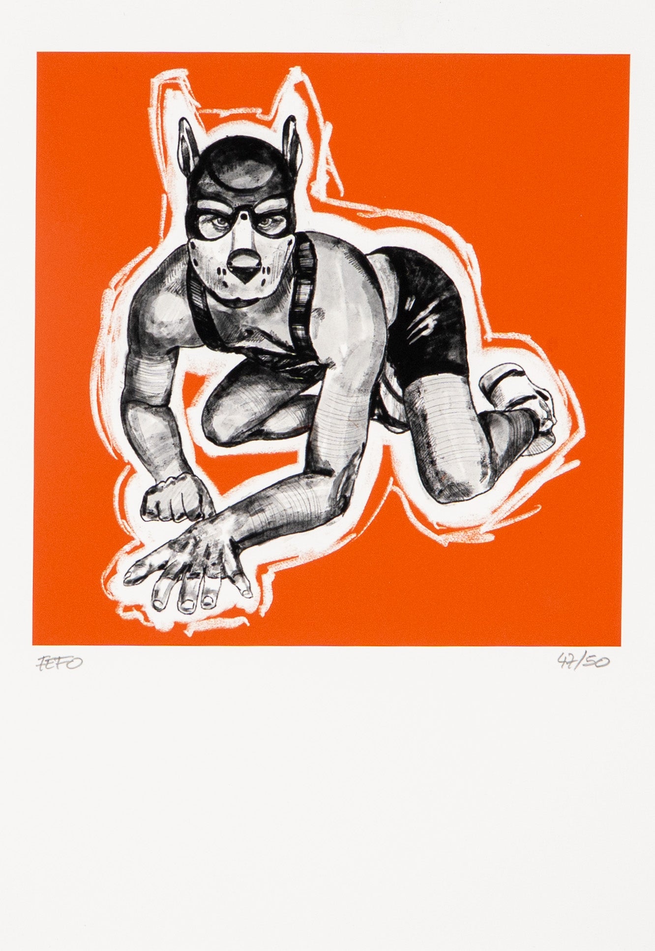 Trained puppy (Limited edition print)