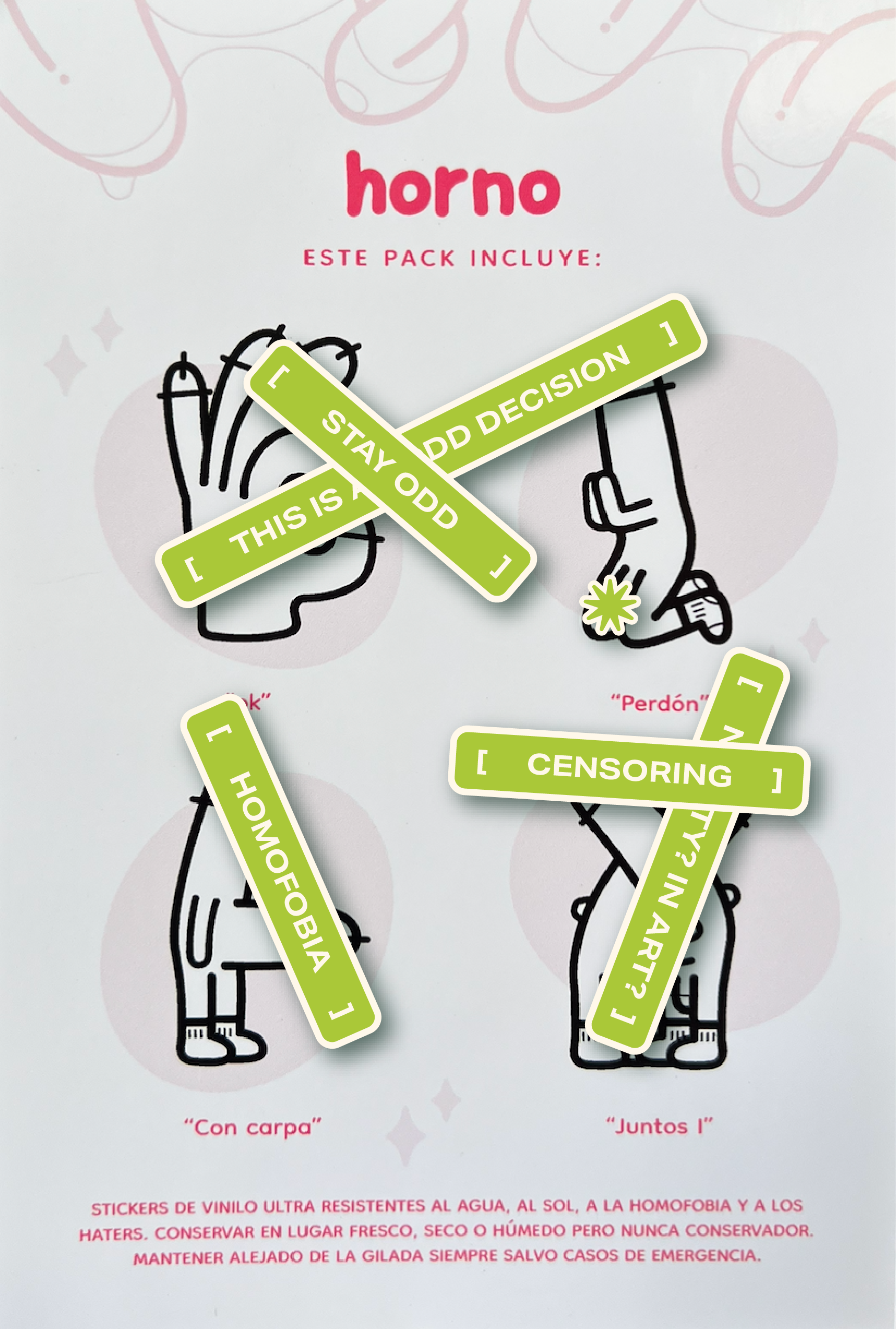 Pack of 4 stickers Vol.2
