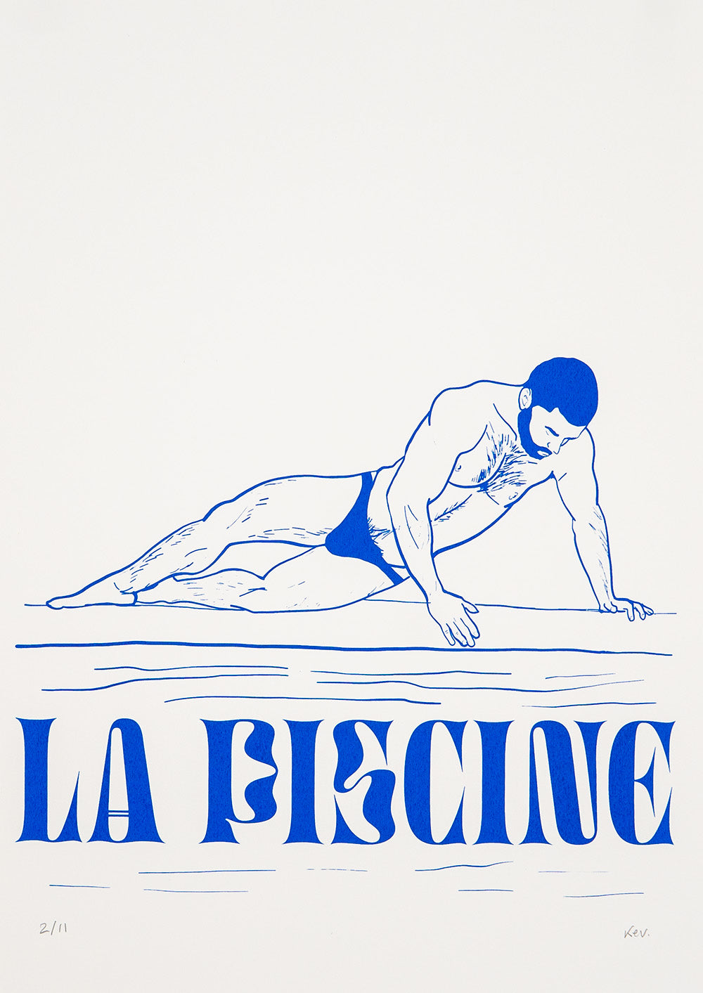 La piscine blue (Limited edition print)