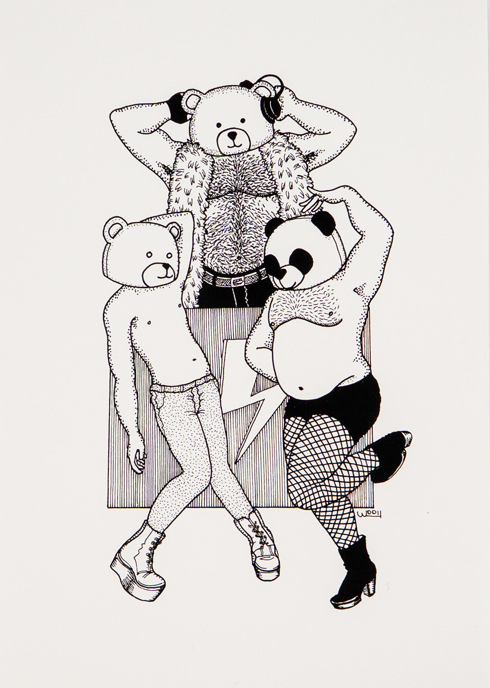 Bear is a DJ (Print)