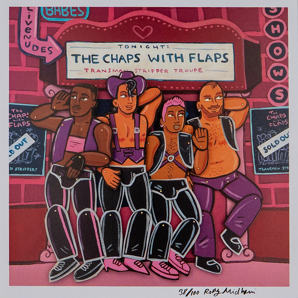The chaps with flaps (Limited edition print)