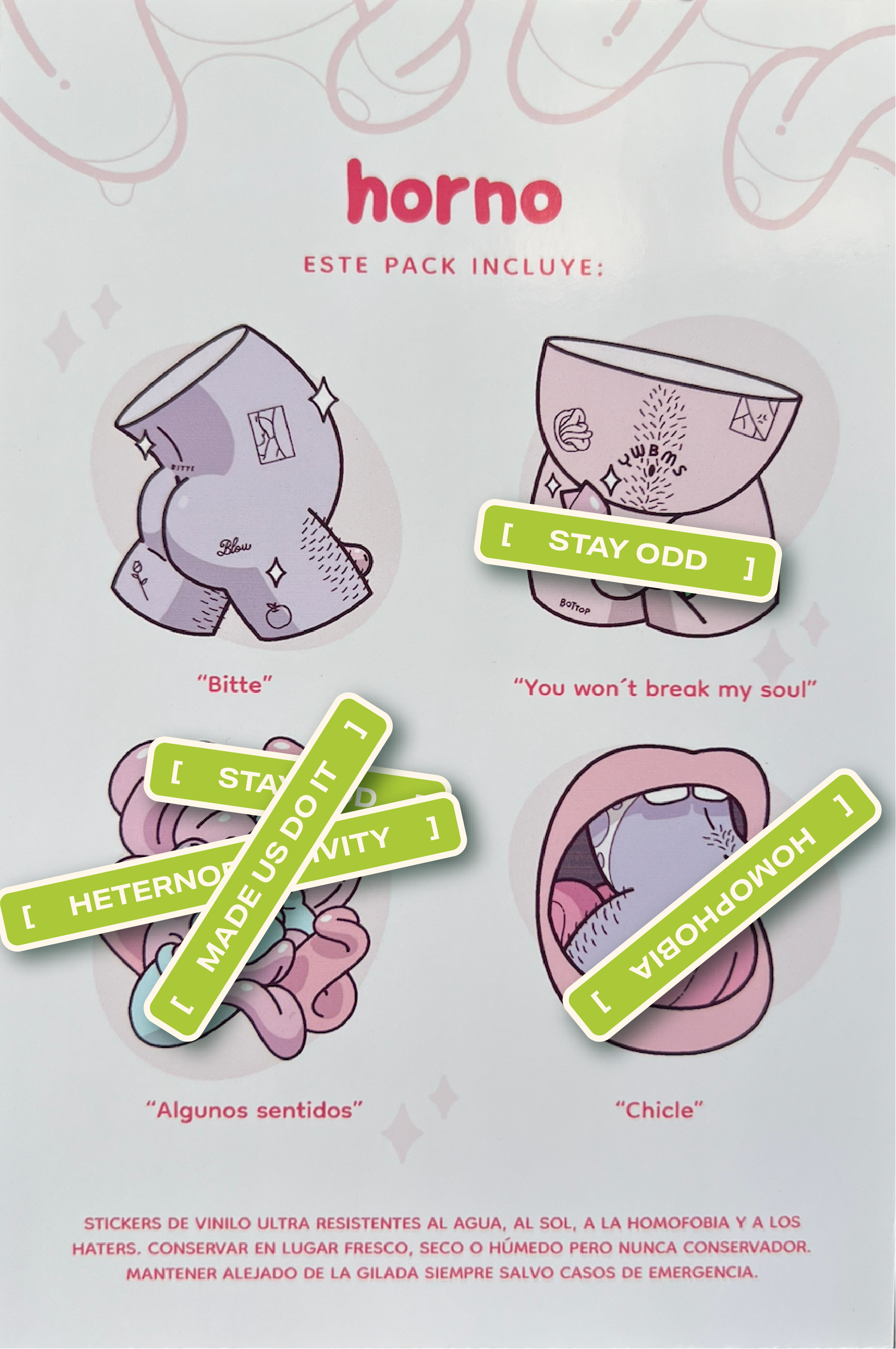Pack of 4 stickers Vol.3