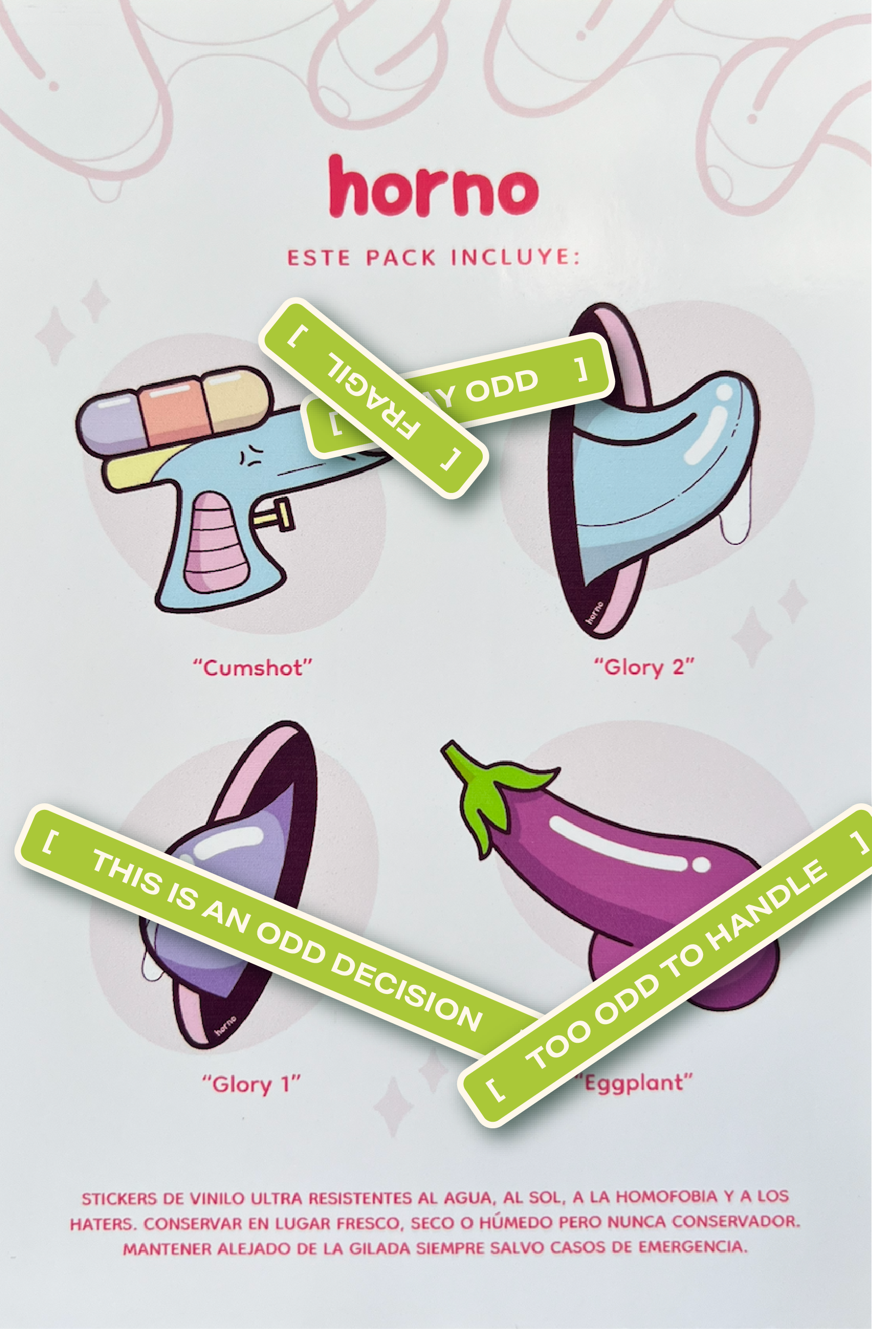 Pack of 4 stickers Vol.1
